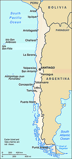 MAPADECHILE